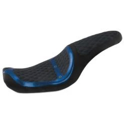 Mustang 74106MB Revere Runner Vent One-Piece Seat For Harley Dyna '06-'17