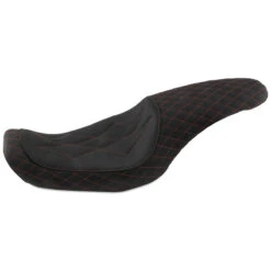 Mustang 74108AB Revere Journey Diamond One-Piece Seat For Harley Dyna '06-'17