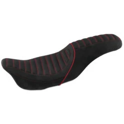 Mustang 74110DC Revere Journey Stripe One-Piece Seat For Harley FL Touring '08-'21