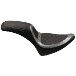 Mustang 74117MS Revere Runner Vent One-Piece Seat For Harley Softail '00-'15