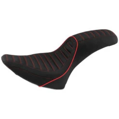 Mustang 74118AB Revere Journey Stripe One-Piece Seat For Harley Softail '00-'15