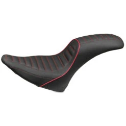 Mustang 74118DC Revere Journey Stripe One-Piece Seat For Harley Softail '00-'15