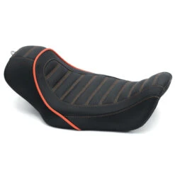 Mustang 75103MO Revere Journey Stripe Solo Seat For Harley Dyna '06-'17
