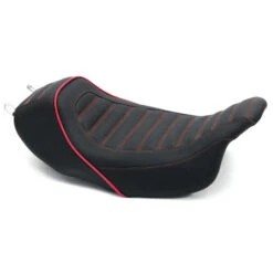 Mustang 75108AB Revere Journey Stripe Solo Seat For Harley FL Touring '08-'21