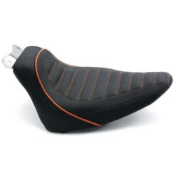 Mustang 75192MO Revere Journey Stripe Solo Seat For Harley Softail '00-'15