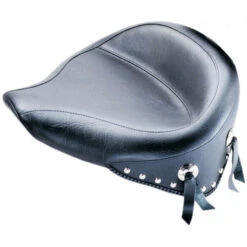 Mustang 75506 Wide Touring Solo Seat, Studs For Harley-Davidson Softail