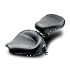 Mustang 75527 Wide Touring Solo Seat, Studs For Harley-Davidson FX/FL Big Twin