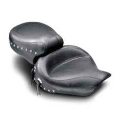 Mustang 75530 One Piece Wide Touring Seat, Studs For Harley-Davidson Dyna Glide