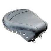 Mustang 75557 Wide Touring Rear Seat, Studs For Harley-Davidson FX/FL Big Twin
