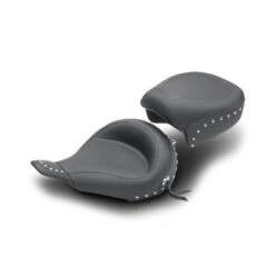 Mustang 75706 Wide Touring Smooth Solo Seat, Studs For Harley-Davidson FLT/FLHT