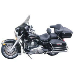 Mustang 76034 Standard Touring One-Piece Seat, Black For Harley FL Touring '08-'17
