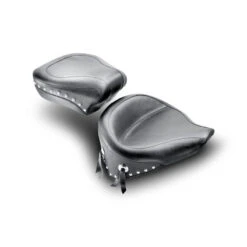 Mustang 76180 Wide Touring Rear Seat, Studs For Harley-Davidson Softail (2000-current)