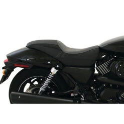 Mustang 76420 Fastback One-Piece Seat, Black For Harley Street '15-'21