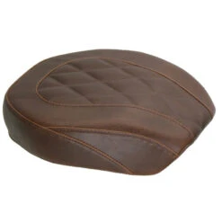 Mustang 76709 Wide Tripper Rear Seat, Brown With Diamond Stitched For Harley-Davidson Dyna