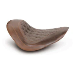 Mustang 76746 Wide Tripper Solo Seat, Diamond Brown For Harley Softail Wide Tire '06-'17