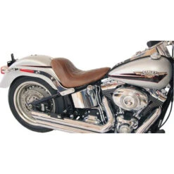 Mustang 76788 Tripper Solo Seat, Brown For Harley Softail Wide Tire (200mm) '06-'17