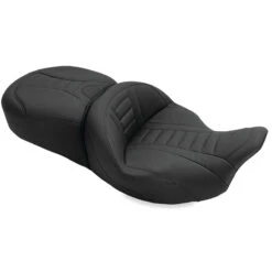 Mustang 79007 One-Piece Deluxe Touring Seat For Harley FL Touring (2008-)