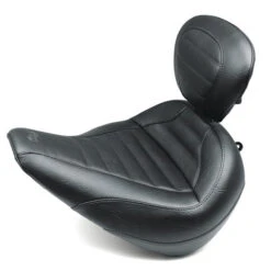 Mustang 79022 Standard Touring Seat W/ Backrest For Harley Softail Breakout (2018-)