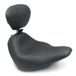 Mustang 79029 Wide Tripper Solo Seat W/ Backrest For Harley Softail Slim (2018-)