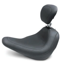 Mustang 79043 Wide Tripper Seat W/ Backrest For Harley Softail Low Rider (2018-)