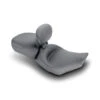 Mustang 79100 Wide Touring Smooth Solo Seat With Backrest For Harley-Davidson FLHR/FLHX