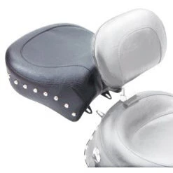 Mustang 79119 Wide Touring Recessed Rear Seat, Studs For Harley-Davidson Dyna Glide