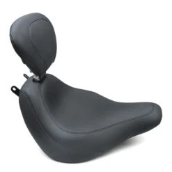 Mustang 79332 Wide Tripper Seat W/ Backrest Harley FLHC & Deluxe FLDE (2018-)