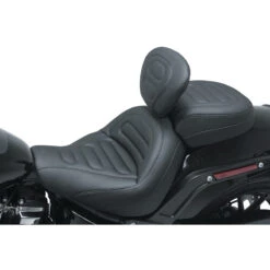 Mustang 79334 Standard Touring Seat W/ Backrest For Harley Softail Fat Bob (2018-)
