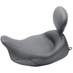 Mustang 79446 Vintage Super Solo Seat, Backrest For Harley-Davidson FLHT/FLTR/FLHX/FLHR