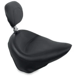 Mustang 79487 Wide Touring Solo Seat, Backrest For Softail Standard Rear Tire '00-'15