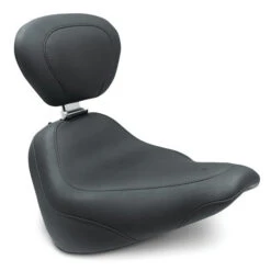 Mustang 79493 Wide Tripper Solo Seat W/ Backrest For Harley Softail Street Bob (2018-)
