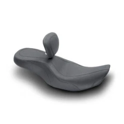 Mustang 79499 One Piece Wide Tripper Seat With Backrest For Harley-Davidson FLHR/FLHX