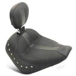 Mustang 79527 Standard Touring Solo Seat W/ Backrest For Indian Scout/Sixty '15-'21