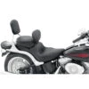 Mustang 79534 Sport Touring Solo Seat, W/ Backrest For Softail Wide Tire (200 Mm) '06-'17