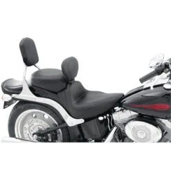 Mustang 79534 Sport Touring Solo Seat, W/ Backrest For Softail Wide Tire (200 Mm) '06-'17
