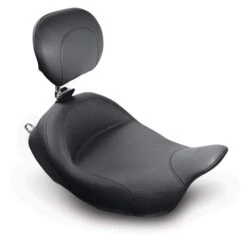 Mustang 79600 Vintage Solo Seat With Backrest For Harley-Davidson FLHT/FLTR/FLHX/FLHR