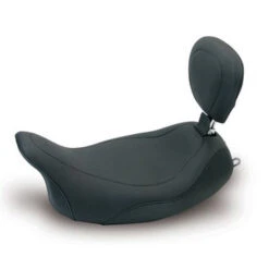 Mustang 79719 Wide Tripper Solo Seat W/ Backrest For Harley FL Touring '08-'21