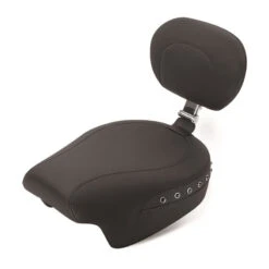 Mustang 79731 Passenger Seat With Studs, Backrest Receiver For Harley-Davidson FL Touring