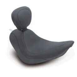 Mustang 79735 Wide Tripper Solo Seat W/ Backrest For Harley Softail Wide Tire '06-'17