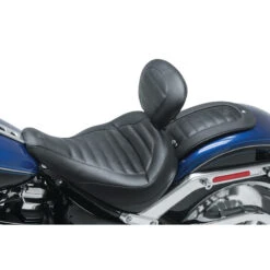 Mustang 79770 Standard Touring Seat W/ Backrest For Harley Softail Fat Boy (2018-)