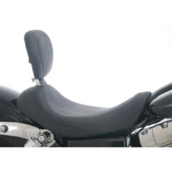 Mustang 79800 Wide Tripper Solo Seat W/ Backrest For Harley Dyna '06-'17