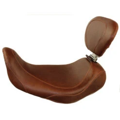 Mustang 79801 Wide Tripper Solo Seat W/ Backrest For Harley Dyna '06-'17