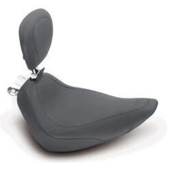 Mustang 79820 Wide Tripper Solo Seat W/ Backrest For Harley Softail '00-'15