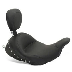 Mustang 79911 Lowdown Touring Solo Seat W/ Backrest For Harley Touring '08-'21