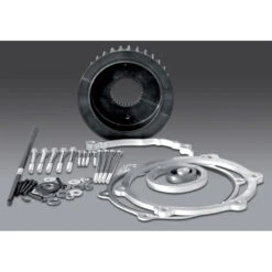 NLC ST-20200 Pulley Offset Kit 13 Mm, Polished For Harley Softail / Dyna '07-'17