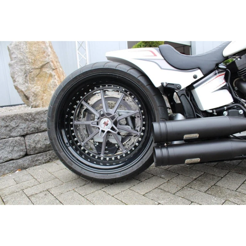 NLC ST-30103 Single Sided Swing Arm Black For Harley Softail (2008-2017) W/ 260/280 Mm Tire - Image 5