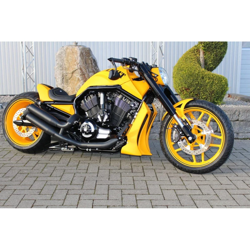 NLC VR-40990 Front Fender For Triple Tree Installed On Harley V-Rod (2002-2011) - Image 2