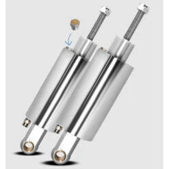 Platinum 0000-ST Polished Air Ride Simple Suspension Kit For Harley Twin Cam / Softail '00-'17