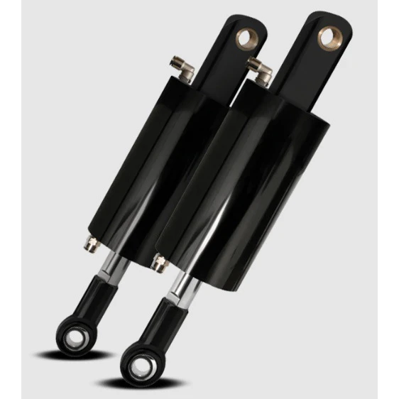 Platinum 8699-EBF Gloss Black Air Ride Bleed Feed Suspension Kit Harley EVO / Softail '86-'99