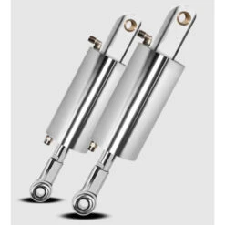 Platinum 8699-EBF Polished Air Ride Bleed Feed Suspension Kit Harley EVO / Softail '86-'99